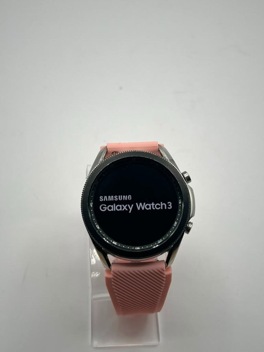 Samsung Galaxy Watch3 SM-R840 45mm Silver Stainless steel Case Silver Pink Teste